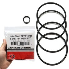 O-Ring Kit for Little Giant PPF & Farm-Tuff Poultry Fountains (4 o-rings, 1 cap)