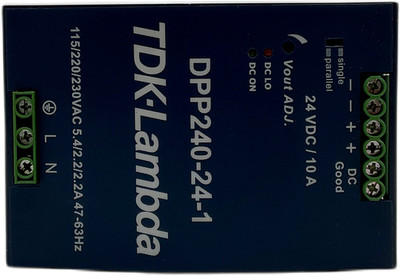 TDK-Lambda DPP240-24-1 Industrial 24V 10A PLC Power Supply 115-230VAC