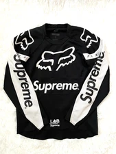 Supreme Fox racing moto Jersey top black  US DDP