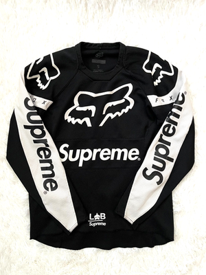 Supreme Fox racing moto Jersey top black US DDP | eBay
