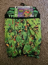 Teenage Mutant Ninja Turtles Boy  s Boxer Briefs 4-Pack Multicolor XL 14/16. New