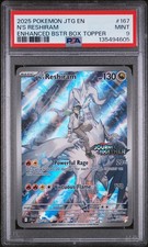 2025 POKEMON JTG EN-JOURNEY TOGETHER #167 N'S RESHIRAM PSA 9