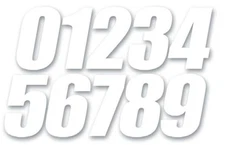 DCOR 45-14-3 Individual Numbers 4in. - No.3 - White