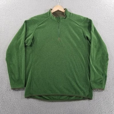 Arc'teryx Fleece Pullover Mens XL Green Polartec 1/4 Zip Outdoor