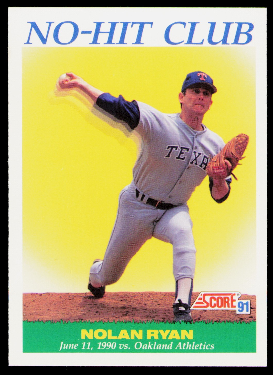 1991 Score Nolan Ryan Texas Rangers #701