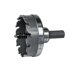 Klein Tools 31870 Heavy Duty 2-1/2" Carbide Hole Cutter - Steel, Iron, Copper