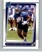 2021 Donruss Gary Brightwell 313 RR,RC  New York Giants