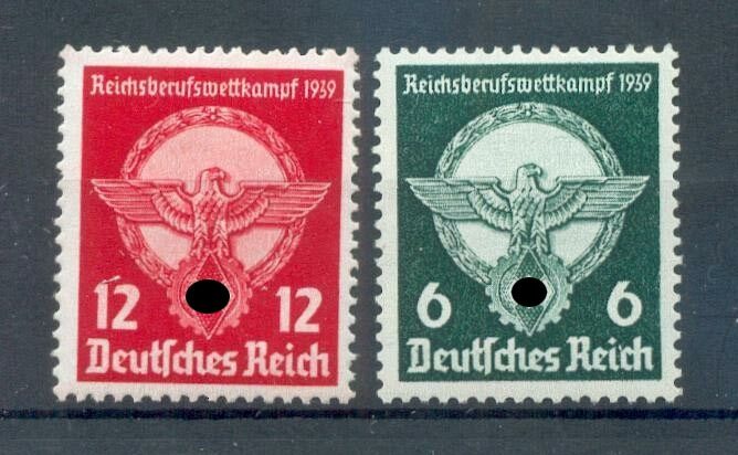 Dr-3.Reich 689/90 689-690 Luxus** Mnh Postfrisch 25eur (69725