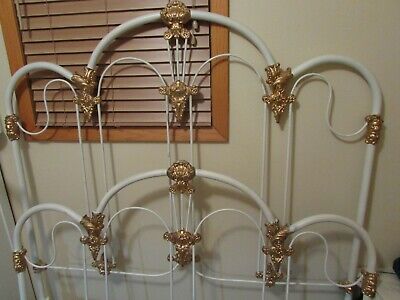 iron bed antique cast frame double