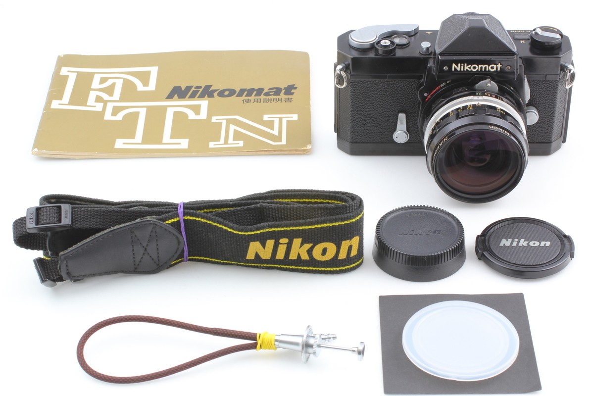 Exc+5] Nikon Nikomat FTN SLR Film Camera w/ NIKKOR-H Auto