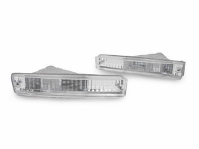 DEPO JDM Crystal Clear Front Bumper Signal Light For 1990-1991 Honda Civic 3D/4D