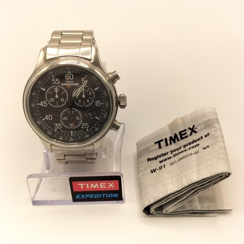 TIMEX Chronograph T499049J Quartz Men's Watch Black Dial Analog From Japan - Picture 12 of 12