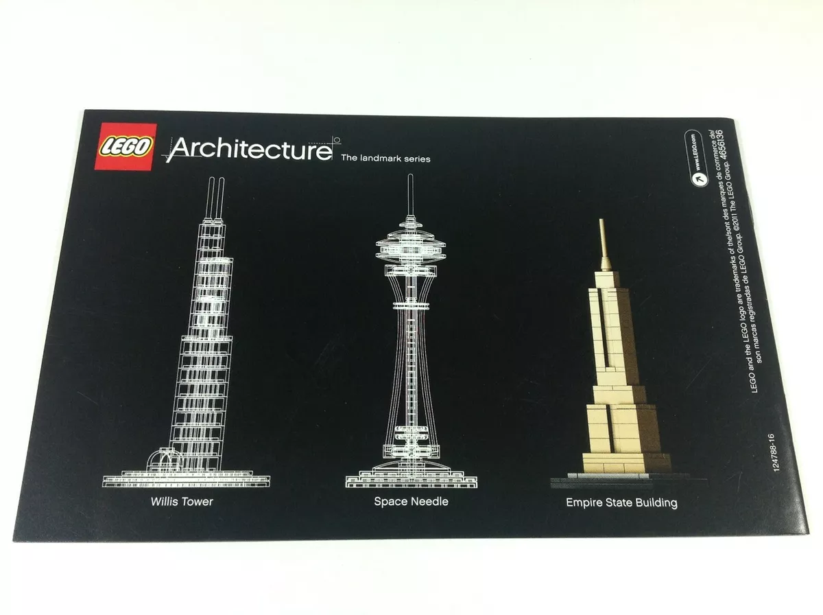 Lego Architecture Empire State Building Instructions For Set 21002