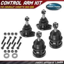 4Pcs Front Upper & Lower Ball Joints Kit Set for Chevrolet Corvette 1984-1996