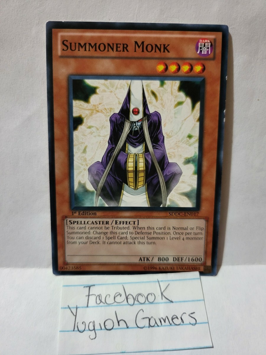 Yugioh Summoner Monk x3 Common Light Played | eBay
