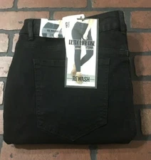 Rewash Firm Hold Stretch Retro High Rise Black Jeans Women's Size 18