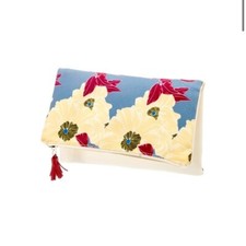 Rachel Pally Canvas Clutch Floral Party Spring Summer Travel