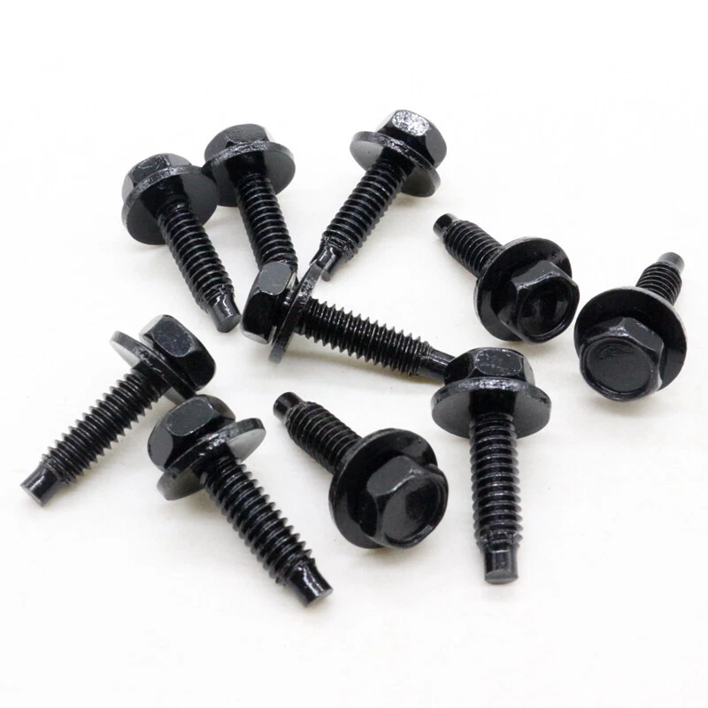 20X Pernos de carrocería de Chrysler de 1/4-20 x 1" de largo 7/16" cabeza hexagonal sems con punta de perro Foto 2 de 4