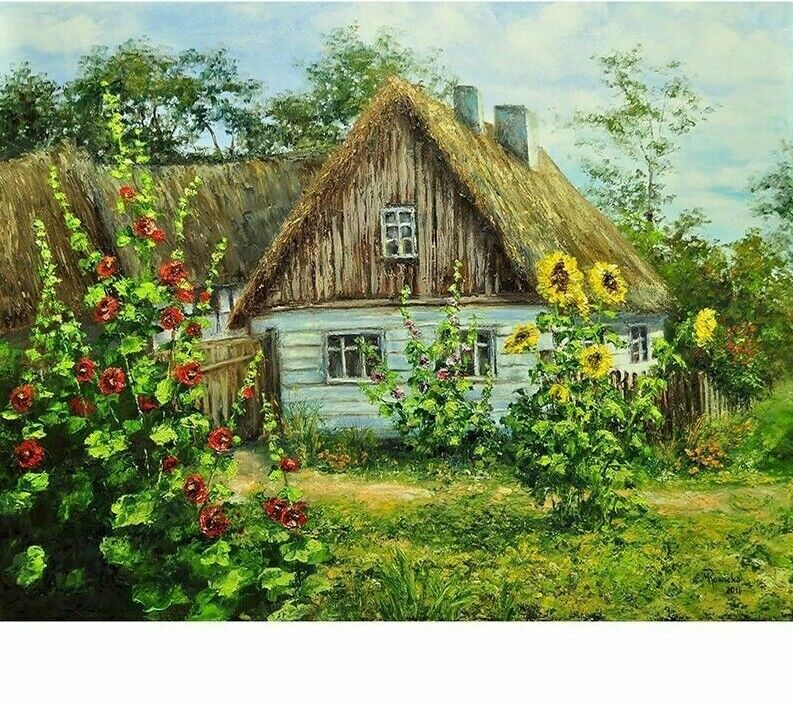 Cabin Houses Louisville-Jefferson County Mall Sale Painting By Numbers Display Portrait Design Canvas