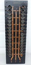 vintage fuse panel board 1900s slate antique 32 socket breaker