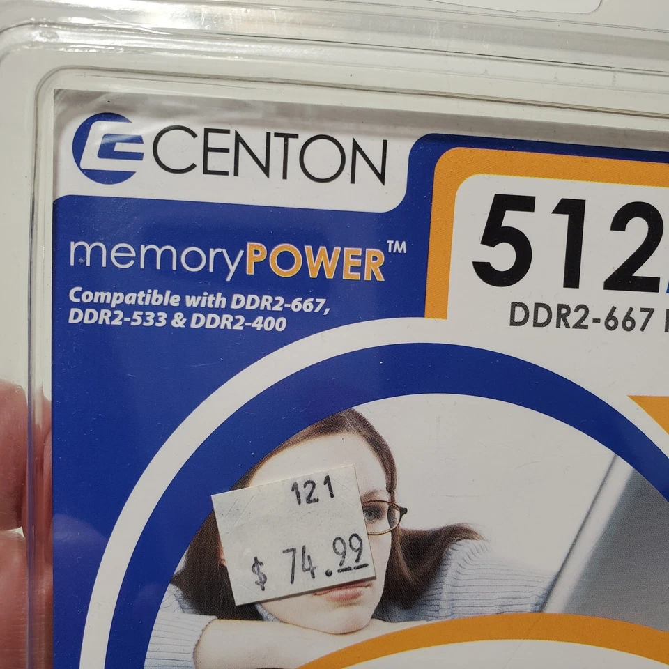 Centon Memory Power 512MB PC2-5300 200 Pin Desktop RAM Memory DDR2-667 - Image 2 of 4