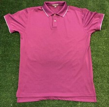 Peter Millar shirt mens medium Summer Comfort purple golf polo lightweight W
