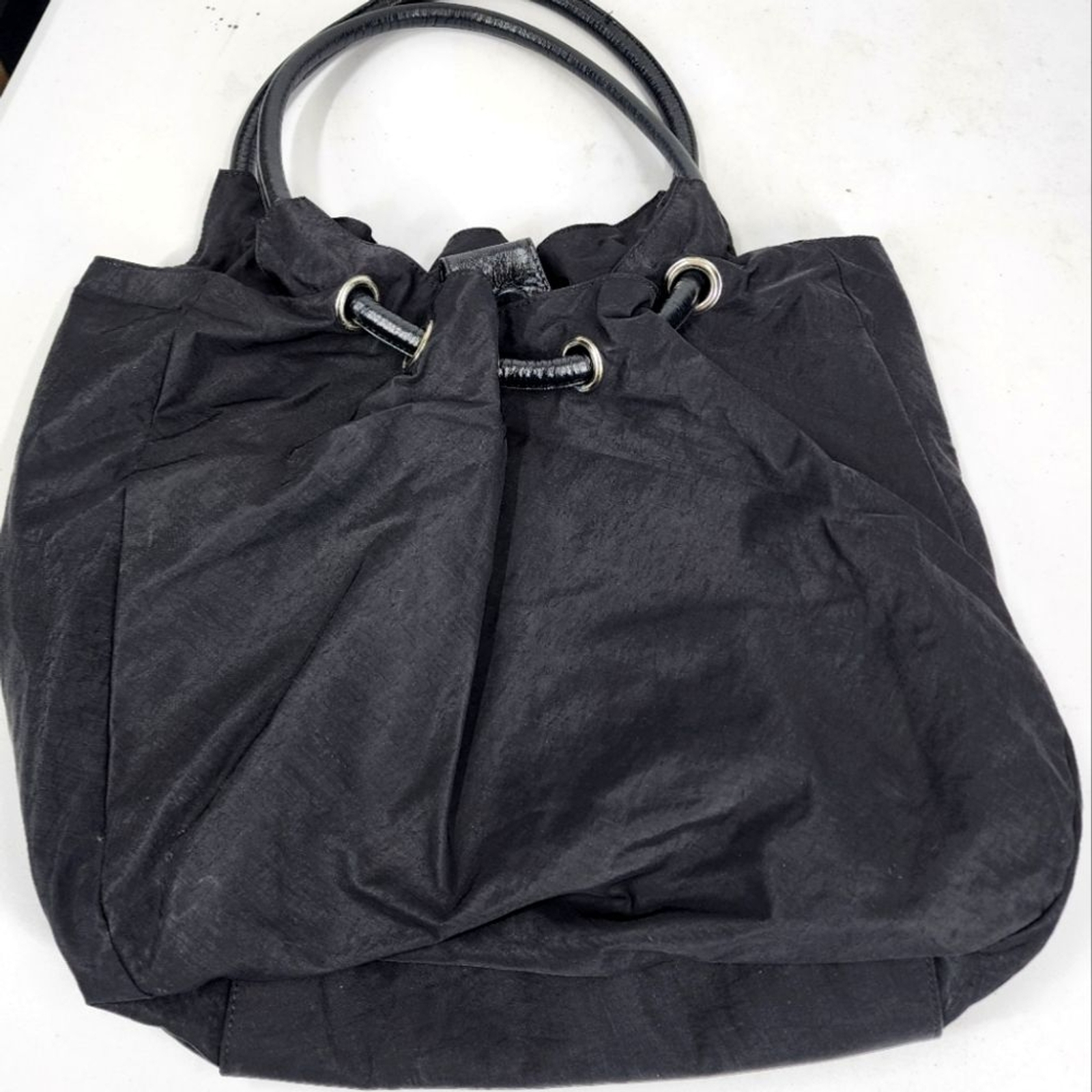 HOBO International Elizabeth Black Nylon Leather … - image 2