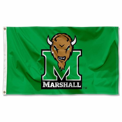 The Herd Kelly Green Thundering Herd Marshall University 3' x 5'