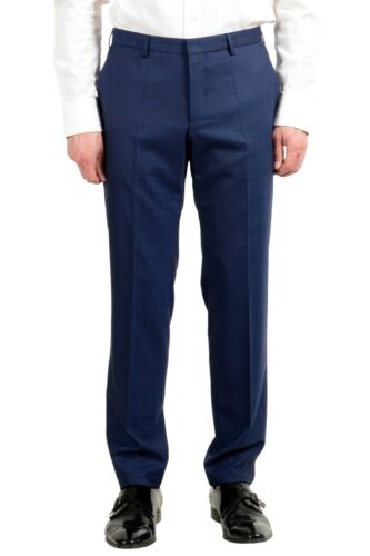 Tuta sottile a due bottoni Hugo Boss ""Novid/Bristow"" da uomo 100% lana blu - Foto 4 di 9