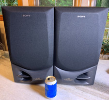 Vintage Large Sony Bookshelf Speakers 3-Way SS-D560 8 Ohms Black