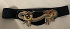 Vintage 1970-80’s Womens Black Beaded Cumberbund Waist Belt Sz S/M — photo 1