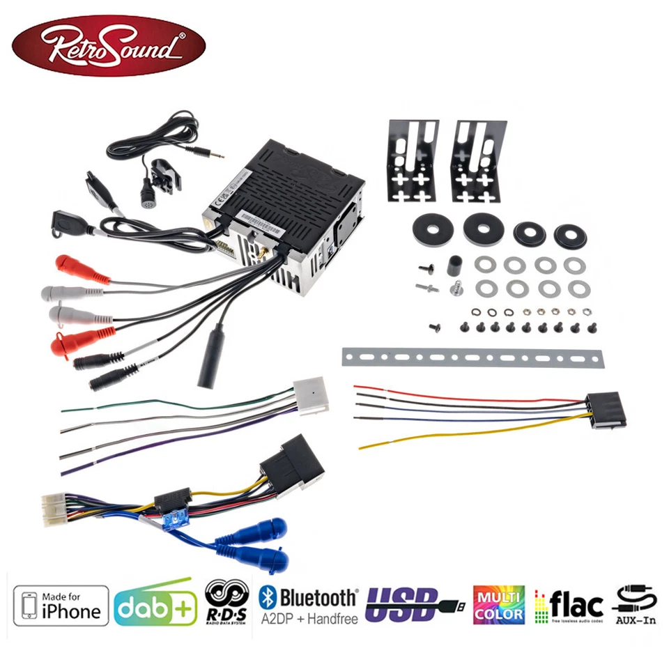 Retrosound Europa Oldtimer Retro Autoradio Bluetooth Radio USB MP3 Motor-6DAB - Bild 3 von 4