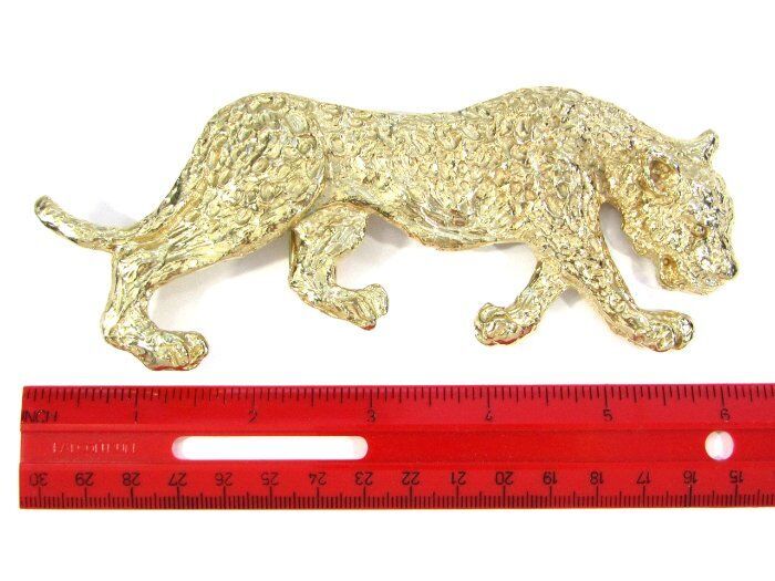 LARGE Vintage Mimi Di N 1986 Leopard Panther Belt Buckle 6 