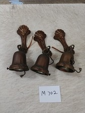 3 ART DECO CHAIN PULL LIGHT SOCKETS FROM 3 ARM CHANDELIER