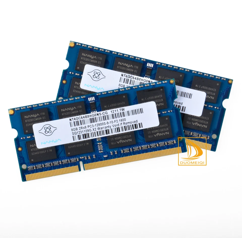 2pcs Nanya 8GB 2RX8 PC3-12800S DDR3 1600Mhz 204Pin SODIMM Laptop Memory RAM - Image 4 of 4