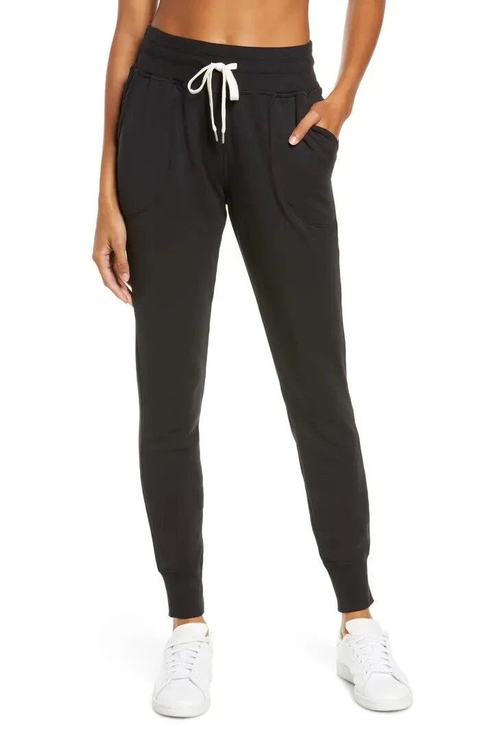 Zella Peaceful High Waist Pocket Slim Joggers - Black - Small