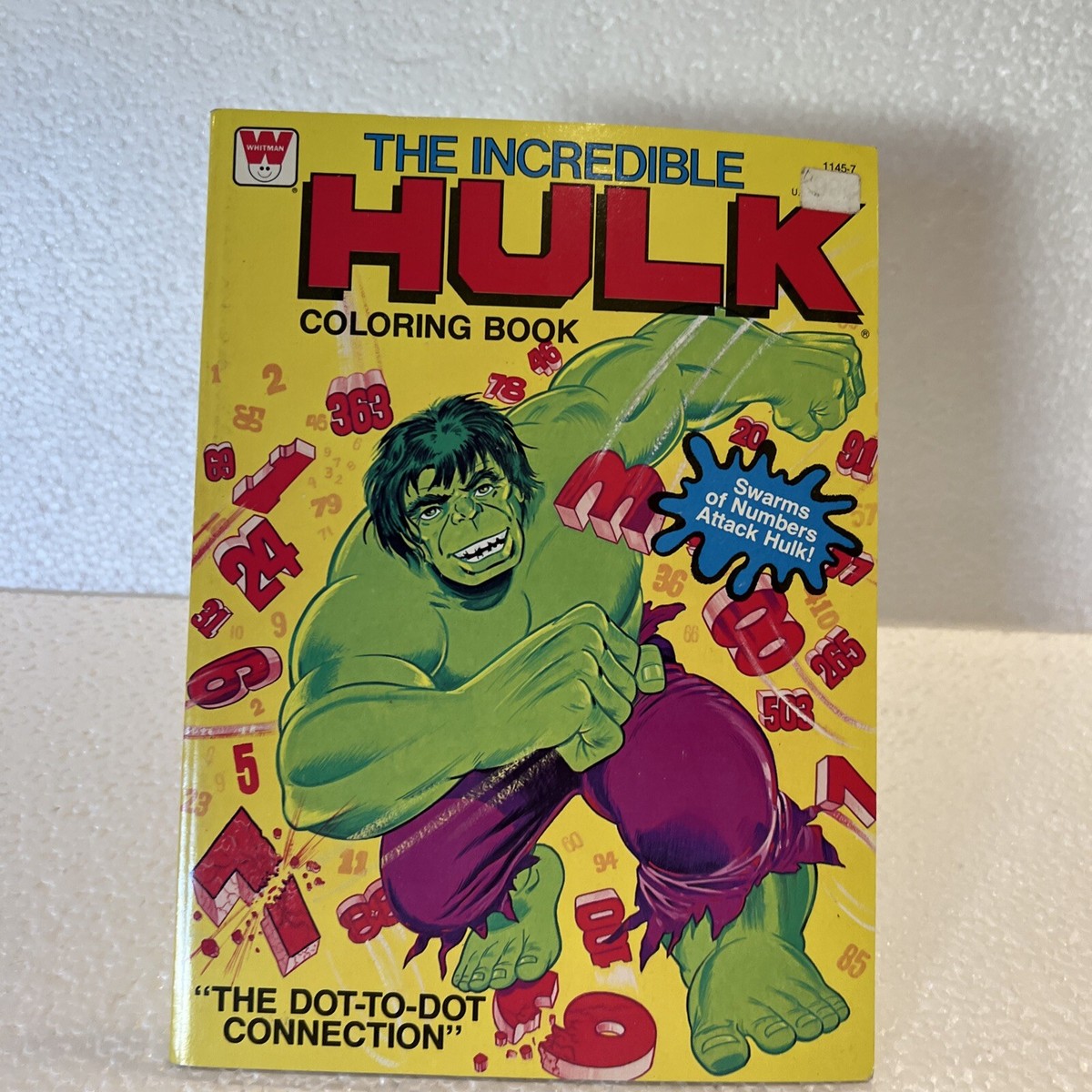 1979 Whitman 1395-2 Incredible Hulk Coloring Book uncolored | eBay