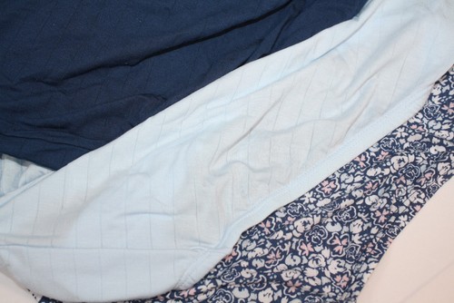 NWT JOCKEY 2373 set of 3 BREATHES and COOLS BRIEFS LIGHT DARK BLUE FLORAL 6/M - Picture 3 of 4