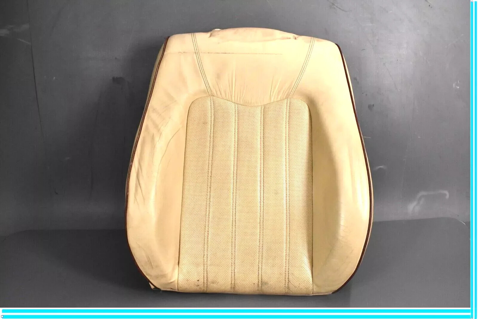 03-08 Maserati Quattroporte M139 Front Left Side Top Upper Seat Cushion Tan OEM