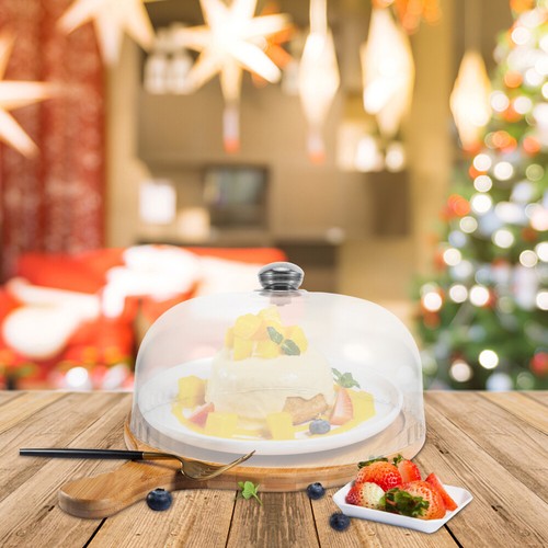 Reusable Acrylic Cake Dome: Clear Food Cloche with Handle for Pies and Desserts - Picture 4 of 12