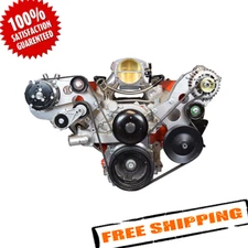 ICT Billet 551474-3 LS Sanden 508 A/C Air Compressor Bracket Kit LS1 LS3 LSX AC