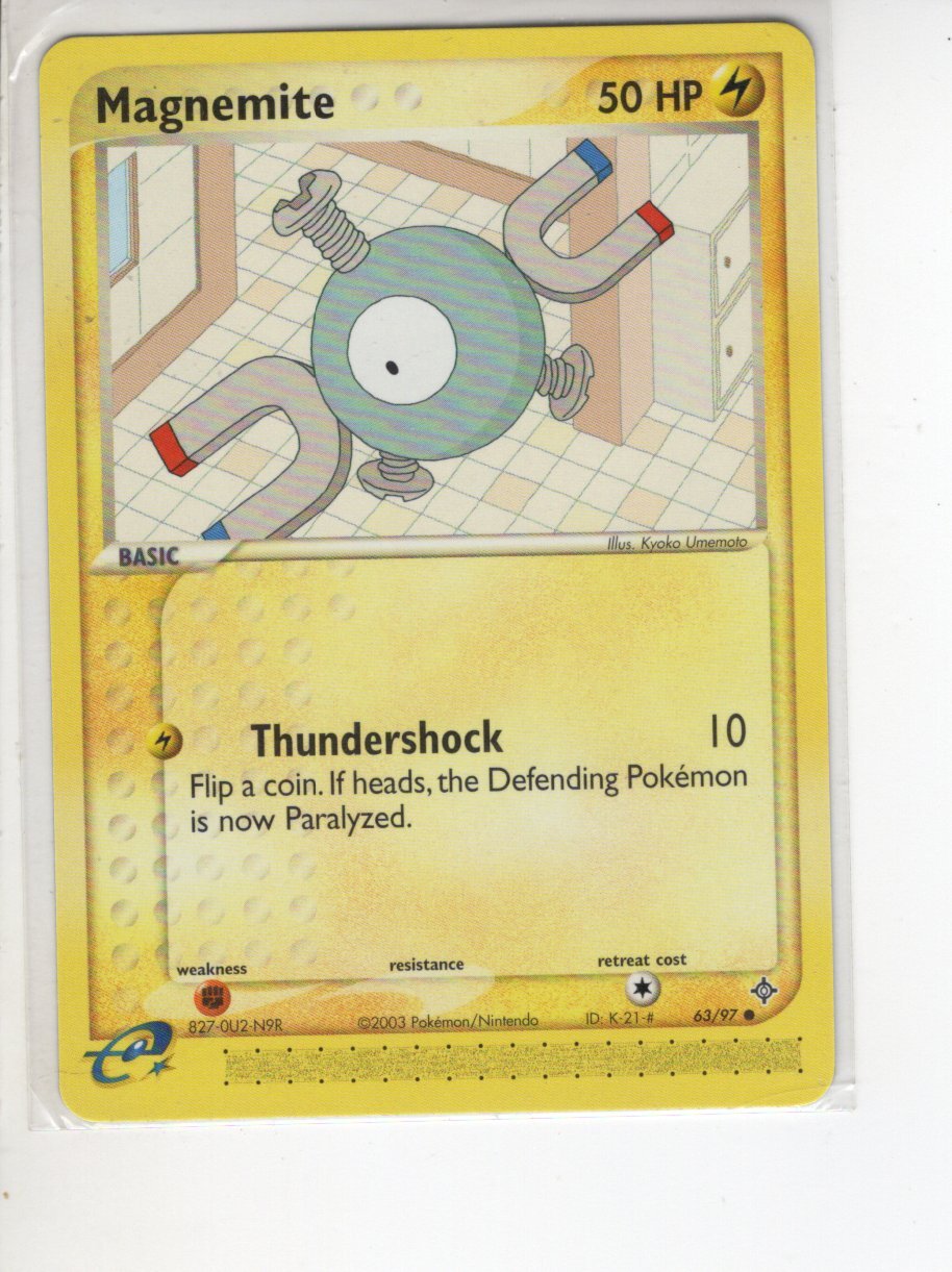 MAGNEMITE EX DRAGON POKEMON CARD 63/97 NM/M