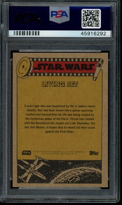 2019 Topps Star Wars Living Set #47 Rey PSA 9 Mint SP Card The 