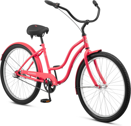 Mikko Beach Cruiser Bike for Adult, Single Speed, Coaster Brake, 26-Inch Wheels,