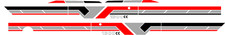 Suzuki Samurai Decals Lines Stickers Calcomanias Graficas Red Gray And Black 3m Suzuki Samurai Decals Lines Stickers Calcomanias Graficas Red Gray And Black 3m