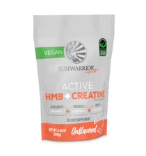 Sunwarrior HMB + Creatine Monohydrate Powder Micronized PreWorkout Leucine, 240g
