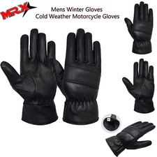 Mens Warm Winter Gloves Motorcycle Driving Cold Weather Glove Thermal Lining MRX