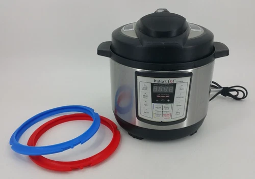 Instant Pot Lux Mini 3 Qt Pressure Cooker w/Extra Silicone Gasket Sealing Rings