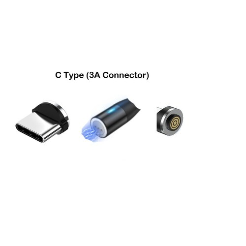 3 in 1 Magnetic Fast Charging USB Cable Charger 3A Phone Type-C Micro USB IOS - Picture 16 of 18