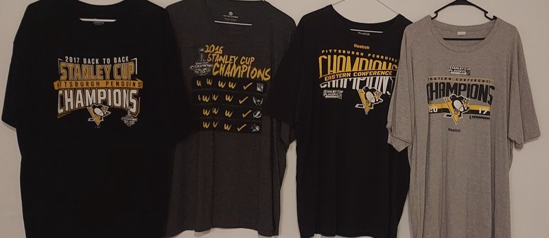 Collection of vintage Pittsburgh  Penguins t-shirts size 2XL